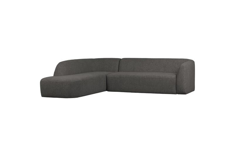 Mooli Soffa med Schäslong 3-sits Grå/Svart - Divansoffa & schäslong