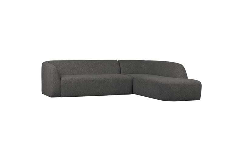 Mooli Soffa med Schäslong 3-sits Grå/Svart - Divansoffa & schäslong