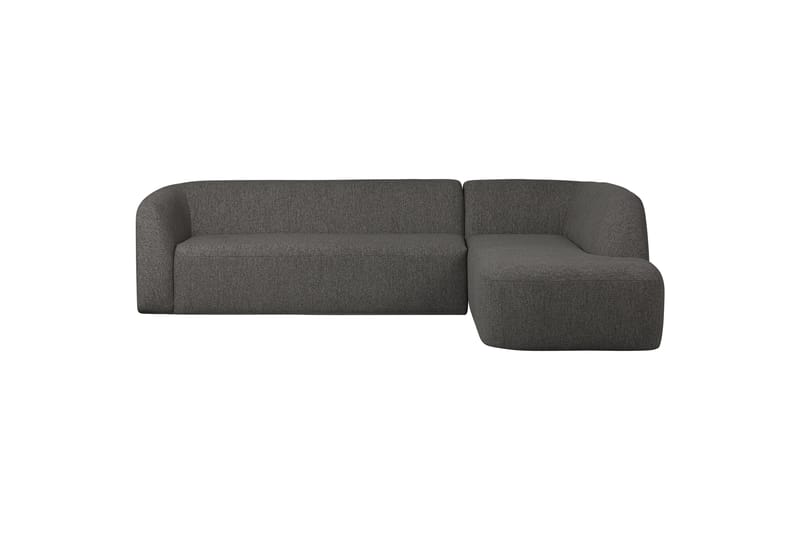 Mooli Soffa med Schäslong 3-sits Grå/Svart - Divansoffa & schäslong