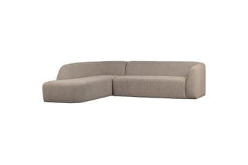 Mooli Soffa med Schäslong 3-sits Naturmelange