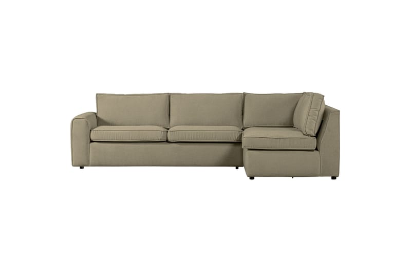 MUJO Soffa med Schäslong 3-sits Ljusgrön - Möbler - Vardagsrum - Soffor - Divansoffa & schäslong