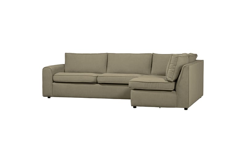 MUJO Soffa med Schäslong 3-sits Ljusgrön - Möbler - Vardagsrum - Soffor - Divansoffa & schäslong