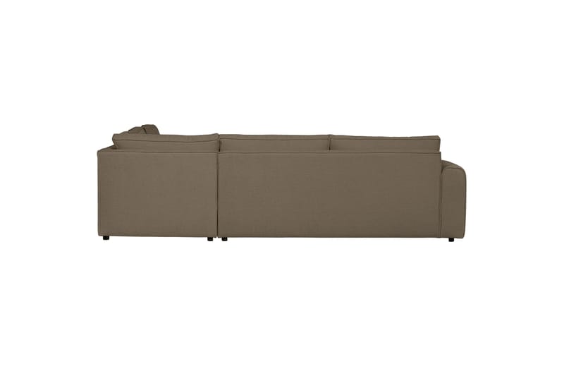 MUJO Soffa med Schäslong 3-sits Mörk Sand - Möbler - Vardagsrum - Soffor - Divansoffa & schäslong