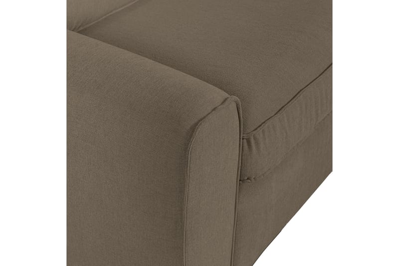MUJO Soffa med Schäslong 3-sits Mörk Sand - Möbler - Vardagsrum - Soffor - Divansoffa & schäslong
