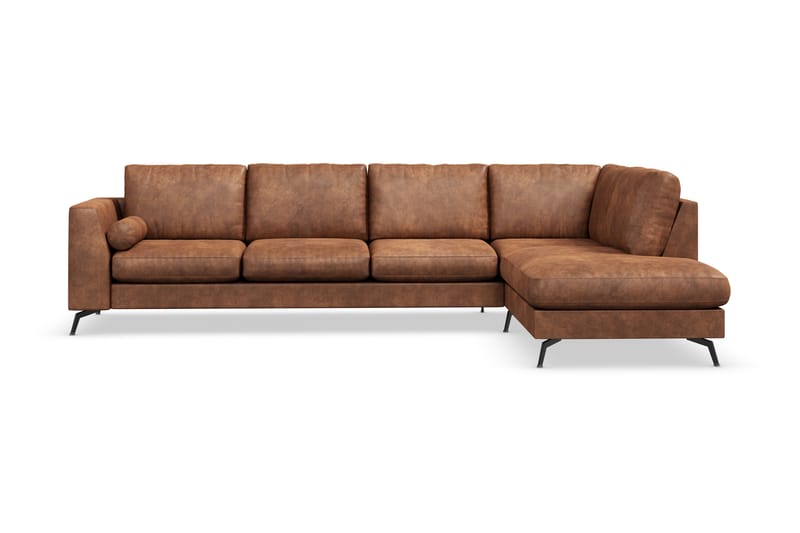 NASHVILLE LYX 4-sits Soffa med Schäslong Höger Konstläder Br - Möbler - Vardagsrum - Soffor - Divansoffa & schäslong