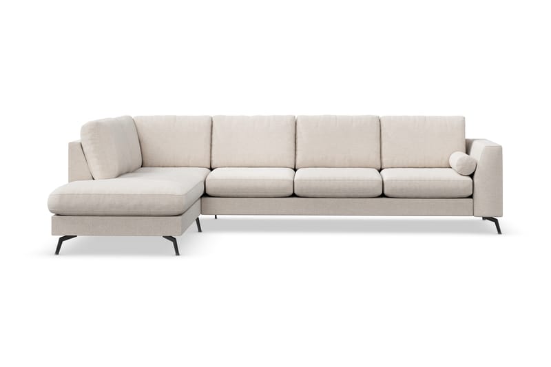 NASHVILLE LYX 4-sits Soffa med Schäslong Vänster Beige - Divansoffa & schäslong