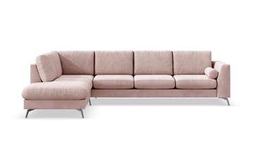 NASHVILLE LYX 4-sits Soffa med Schäslong Vänster Rosa