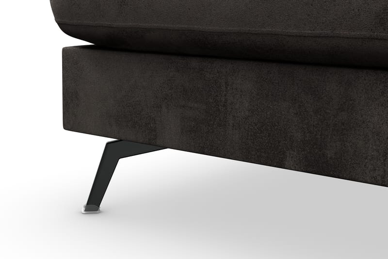 NASHVILLE LYX 4-sits Soffa med Schäslong Vänster Sammet Mörk - Möbler - Vardagsrum - Soffor - Divansoffa & schäslong