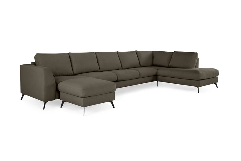 NASHVILLE LYX U-soffa med Schäslong Höger Beige - Möbler - Vardagsrum - Soffor - Divansoffa & schäslong
