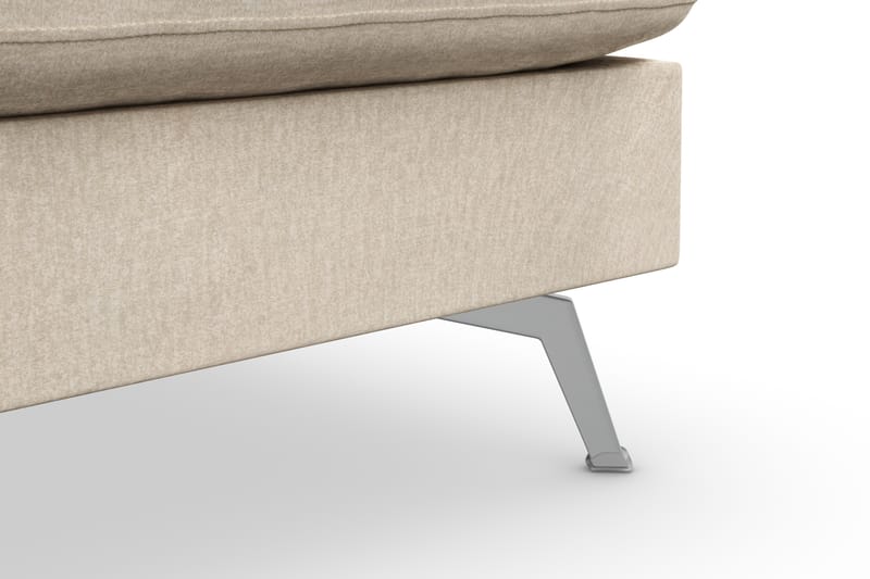 NASHVILLE LYX U-soffa med Schäslong Höger Sammet Beige - Möbler - Vardagsrum - Soffor - Divansoffa & schäslong