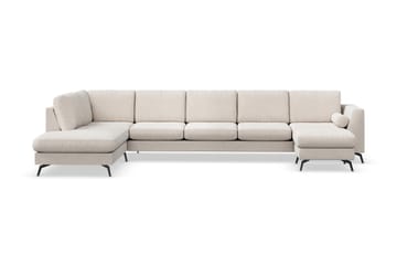 NASHVILLE LYX U-soffa med Schäslong Vänster Beige