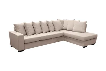 Nebraska Divansoffa 4-sits Höger Kuvertkuddar - Beige - Möbler - Vardagsrum - Soffor - Divansoffa & schäslong