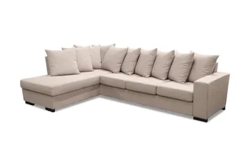 Nebraska Divansoffa 4-sits Vänster Kuvertkuddar - Beige - Möbler - Vardagsrum - Soffor - Divansoffa & schäslong