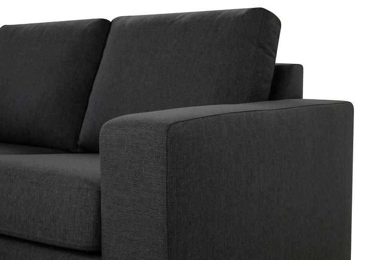 NEW YORK 2-sits Soffa med Schäslong Vänster Mörkgrå - Möbler - Vardagsrum - Soffor - Divansoffa & schäslong