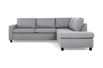 NEW YORK 2,5-sits Soffa med Schäslong Höger Ljusgrå