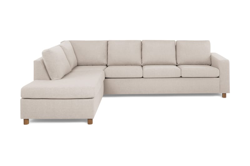 NEW YORK 3-sits Soffa med Schäslong Vänster Beige - Möbler - Vardagsrum - Soffor - Divansoffa & schäslong