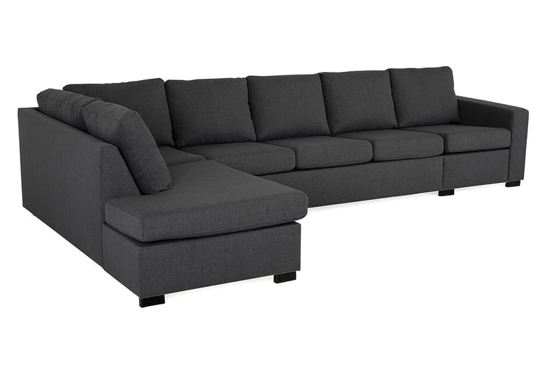 NEW YORK 4-sits Soffa med Schäslong Vänster Mörkgrå - Möbler - Vardagsrum - Soffor - Divansoffa & schäslong