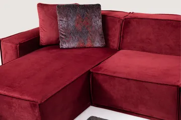 Nightcap Soffa m. Divan 4-sits - Burgundy - Möbler - Vardagsrum - Soffor - Divansoffa & schäslong