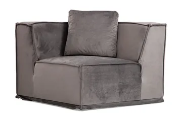 Nightcap Soffa m. Divan 4-sits - Grå - Möbler - Vardagsrum - Soffor - Modulsoffor - Komplett modulsoffa