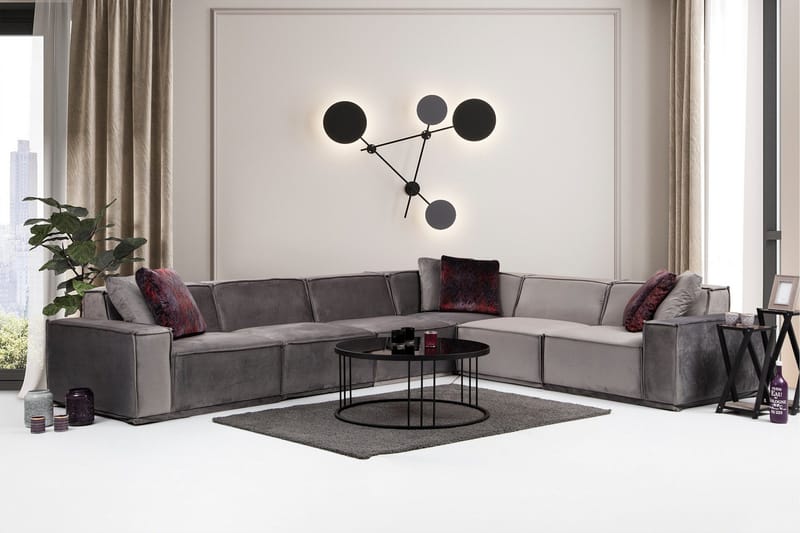 Nightcap Soffa m. Divan 6-sits - Grå - Möbler - Vardagsrum - Soffor - Hörnsoffor