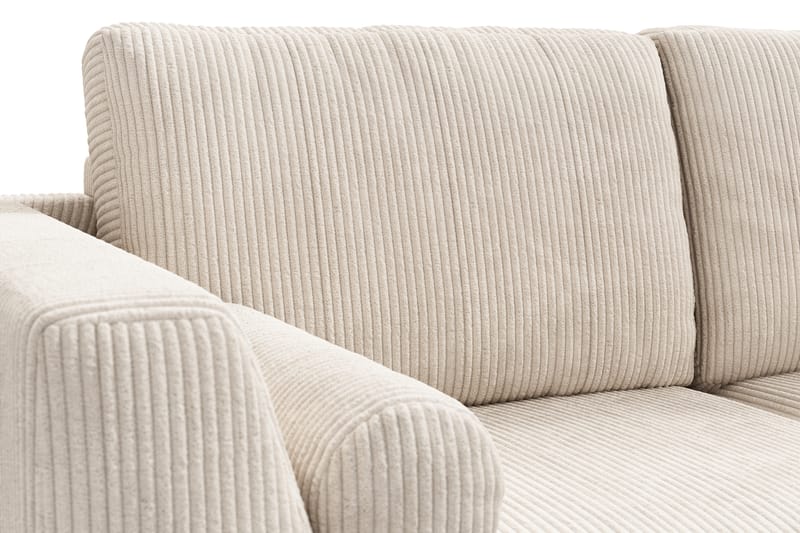 Ocean Lyx 4-sits Högervänd L-formad Schäslongsoffa i Manchester - Beige - Möbler - Vardagsrum - Soffor - Divansoffa & schäslong