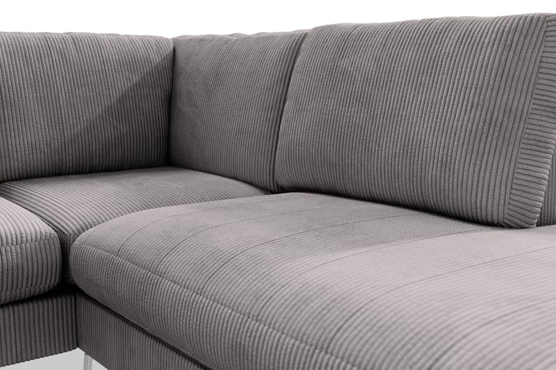 Ocean Lyx 4-sits Högervänd L-formad Schäslongsoffa i Manchester - Mörkgrå - Möbler - Vardagsrum - Soffor - Divansoffa & schäslong