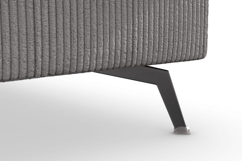 Ocean Lyx 4-sits Högervänd L-formad Schäslongsoffa i Manchester - Mörkgrå - Möbler - Vardagsrum - Soffor - Divansoffa & schäslong