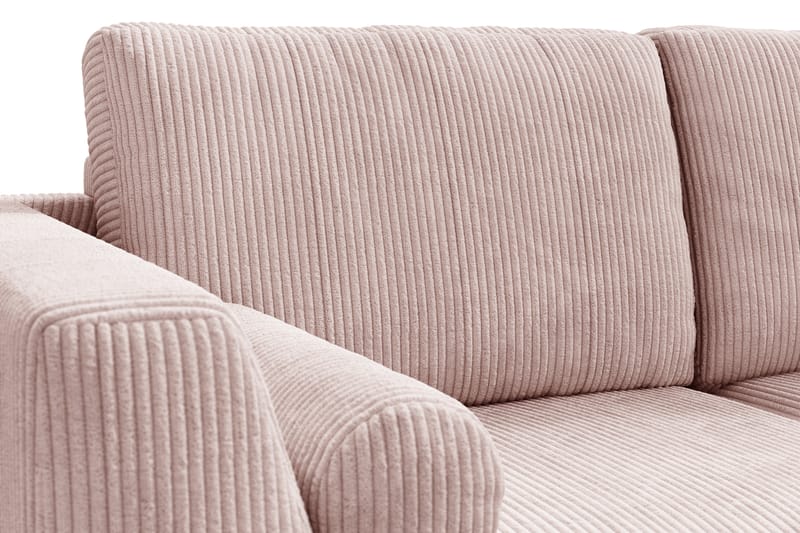 Ocean Lyx 4-sits Högervänd L-formad Schäslongsoffa i Manchester - Rosa - Möbler - Vardagsrum - Soffor - Divansoffa & schäslong