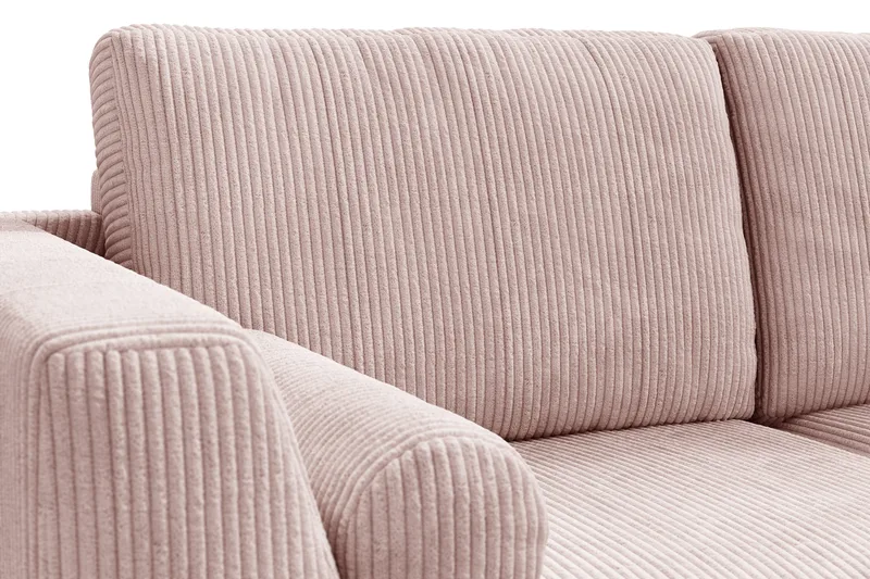 Ocean Lyx 4-sits Högervänd L-formad Schäslongsoffa i Manchester - Rosa - Möbler - Vardagsrum - Soffor - Divansoffa & schäslong