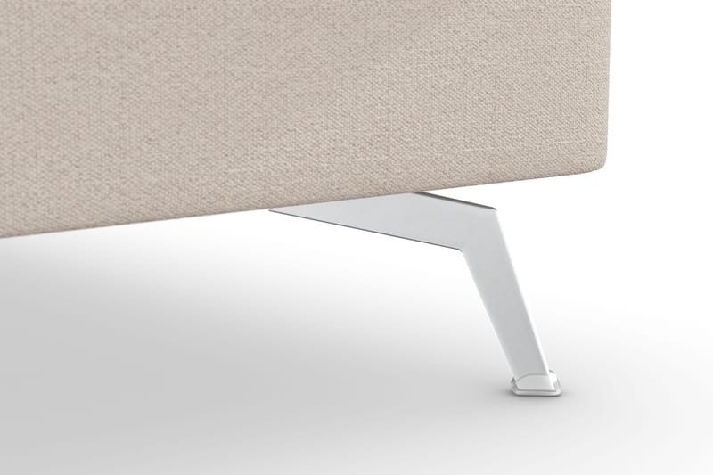 Ocean Lyx 4-sits Högervänd L-formad Schäslongsoffa i Tyg - Beige - Möbler - Vardagsrum - Soffor - Divansoffa & schäslong