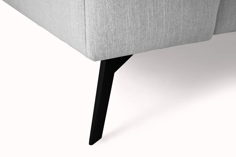 Ocean Lyx 4-sits Högervänd L-formad Schäslongsoffa i Tyg - Grå - Möbler - Vardagsrum - Soffor - Divansoffa & schäslong