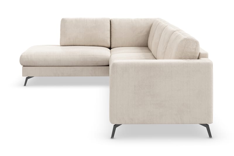 Ocean Lyx 4-sits Vänstervänd L-formad Schäslongsoffa i Manchester - Beige - Möbler - Vardagsrum - Soffor - Divansoffa & schäslong