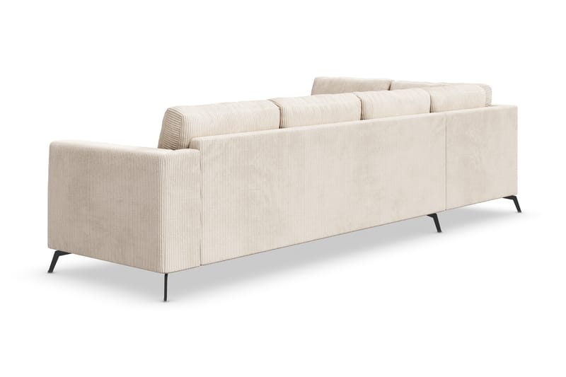 Ocean Lyx 4-sits Vänstervänd L-formad Schäslongsoffa i Manchester - Beige - Möbler - Vardagsrum - Soffor - Divansoffa & schäslong