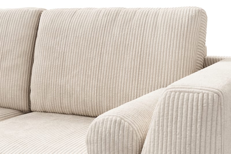 Ocean Lyx 4-sits Vänstervänd L-formad Schäslongsoffa i Manchester - Beige - Möbler - Vardagsrum - Soffor - Divansoffa & schäslong