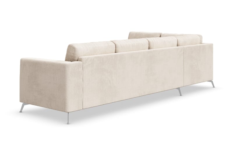 Ocean Lyx 4-sits Vänstervänd L-formad Schäslongsoffa i Manchester - Beige - Möbler - Vardagsrum - Soffor - Divansoffa & schäslong