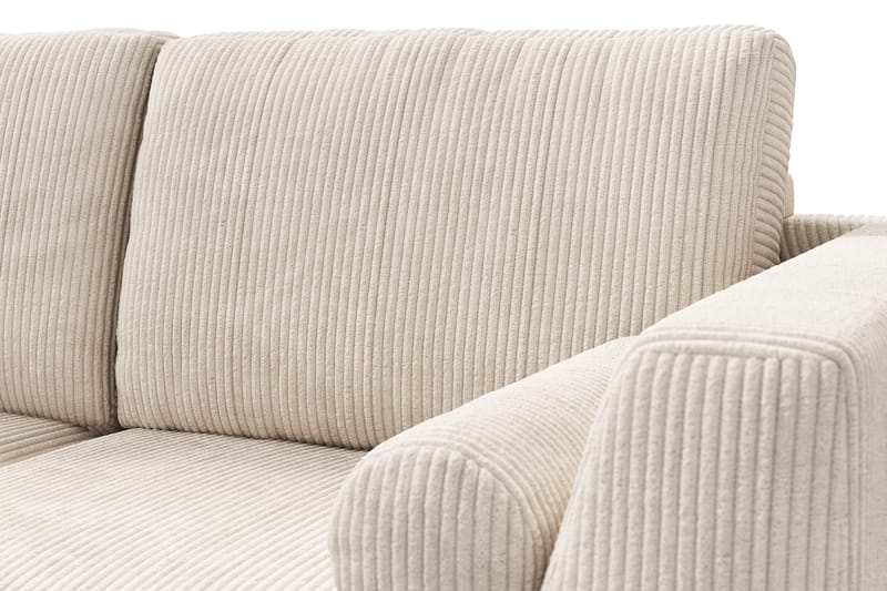 Ocean Lyx 4-sits Vänstervänd L-formad Schäslongsoffa i Manchester - Beige - Möbler - Vardagsrum - Soffor - Divansoffa & schäslong