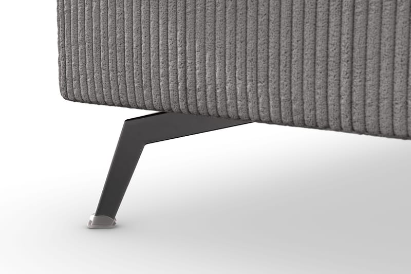 Ocean Lyx 4-sits Vänstervänd L-formad Schäslongsoffa i Manchester - Mörkgrå - Möbler - Vardagsrum - Soffor - Divansoffa & schäslong