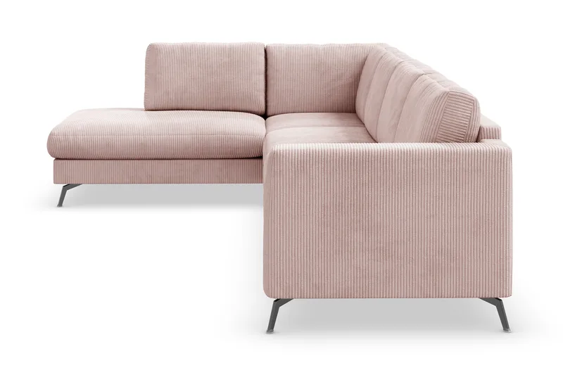 Ocean Lyx 4-sits Vänstervänd L-formad Schäslongsoffa i Manchester - Rosa - Möbler - Vardagsrum - Soffor - Divansoffa & schäslong