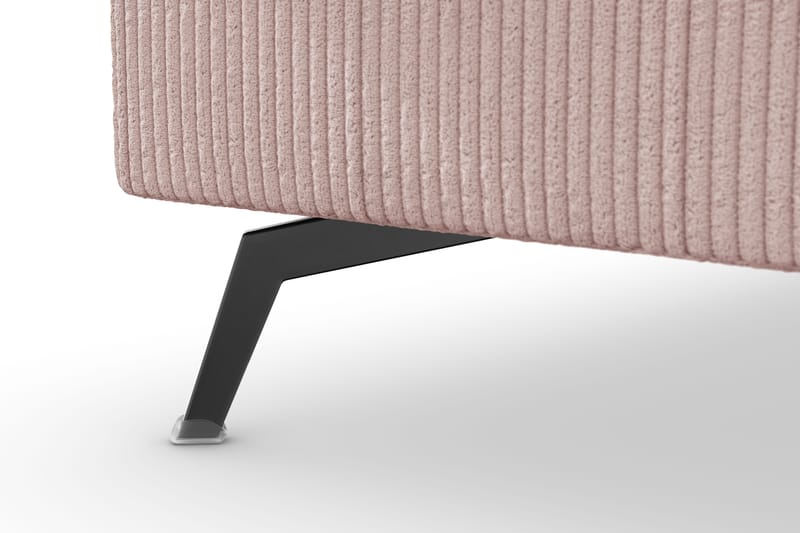 Ocean Lyx 4-sits Vänstervänd L-formad Schäslongsoffa i Manchester - Rosa - Möbler - Vardagsrum - Soffor - Divansoffa & schäslong