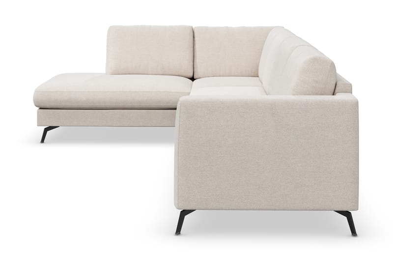 Ocean Lyx 4-sits Vänstervänd L-formad Schäslongsoffa i Tyg - Beige - Möbler - Vardagsrum - Soffor - Divansoffa & schäslong