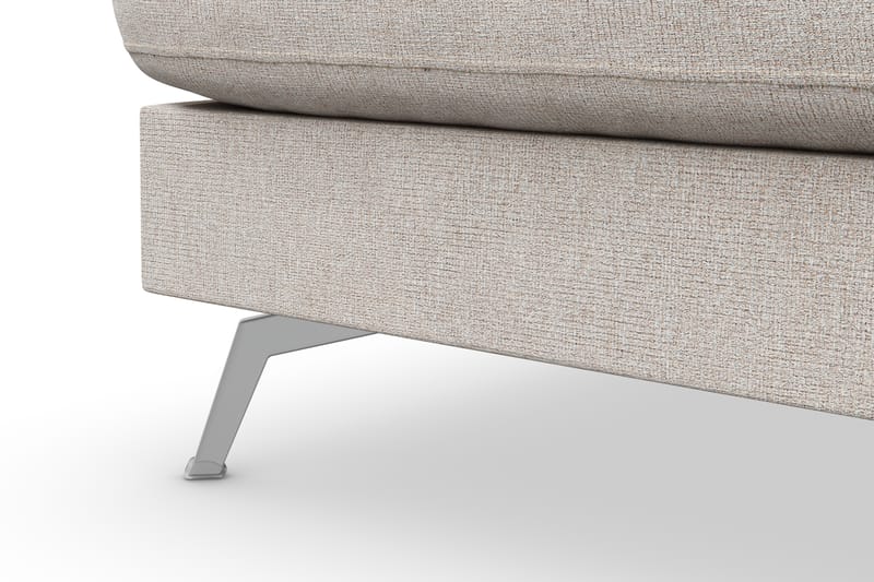 Ocean Lyx 4-sits Vänstervänd L-formad Schäslongsoffa i Tyg - Beige - Möbler - Vardagsrum - Soffor - Divansoffa & schäslong