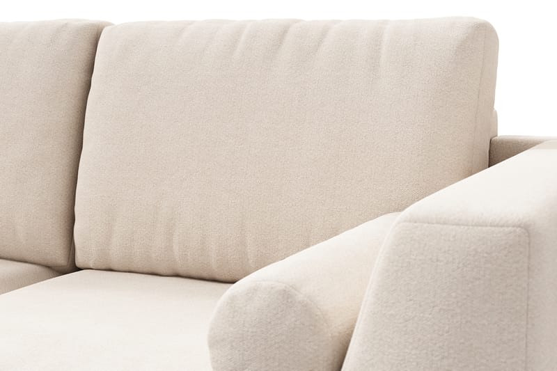 Ocean Lyx 4-sits Vänstervänd L-formad Schäslongsoffa i Tyg - Beige - Möbler - Vardagsrum - Soffor - Divansoffa & schäslong