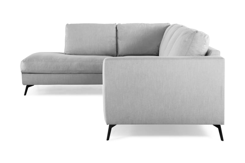 Ocean Lyx 4-sits Vänstervänd L-formad Schäslongsoffa i Tyg - Grå - Möbler - Vardagsrum - Soffor - Divansoffa & schäslong