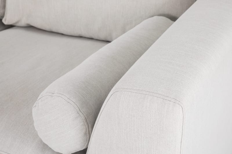 Ocean Lyx 4-sits Vänstervänd L-formad Schäslongsoffa i Tyg - Ljusgrå - Möbler - Vardagsrum - Soffor - Divansoffa & schäslong