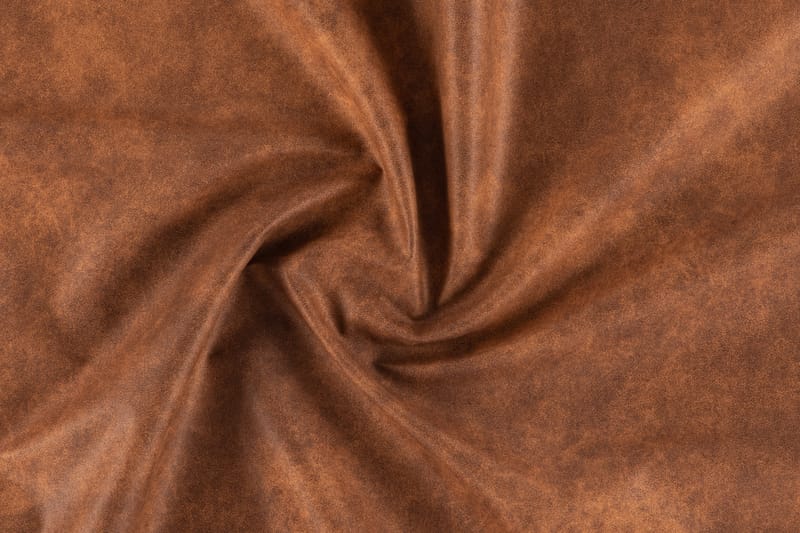 Ocean Lyx 6-sits Vänstervänd U-formad Soffa med Divan och Schäslong + Fotpall i Konstläder - Brun - Möbler - Vardagsrum - Soffor - Divansoffa & schäslong