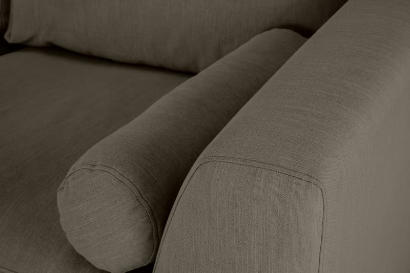 Ocean Lyx 6-sits Vänstervänd U-formad Soffa med Divan och Schäslong + Fotpall i Tyg - Mörkgrön - Möbler - Vardagsrum - Soffor - Divansoffa & schäslong