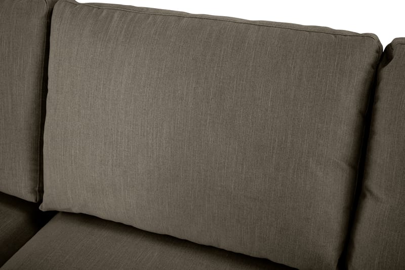 Ocean Lyx 6-sits Vänstervänd U-formad Soffa med Divan och Schäslong + Fotpall i Tyg - Mörkgrön - Möbler - Vardagsrum - Soffor - Divansoffa & schäslong