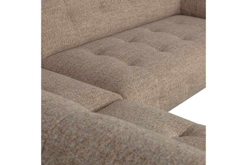 OKSHATINE Soffa med Schäslong 3-sits Brun - Möbler - Vardagsrum - Soffor - Divansoffa & schäslong