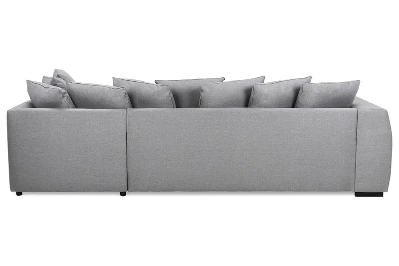 Optus 4-sits Högervänd L-formad Schäslongsoffa i Tyg inkl Kuvertkuddar - Ljusgrå - Möbler - Vardagsrum - Soffor - Divansoffa & schäslong