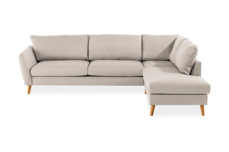 OSCAR Soffa 3-sits med Schäslong Höger Beige - Divansoffa & schäslong